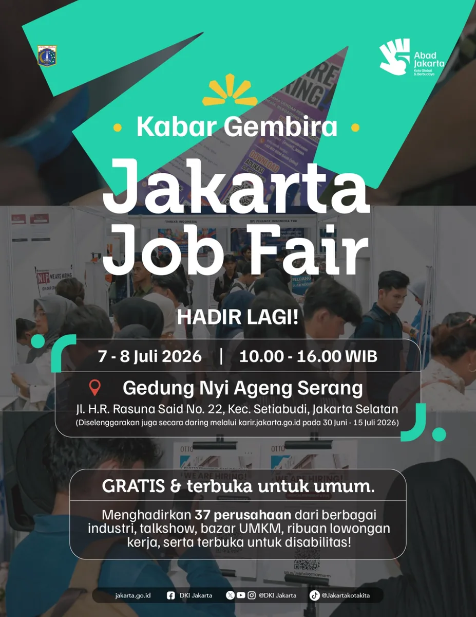 Job Fair Kabupaten Lima Puluh Kota 2026 (Suku Dinas TKTE Wilayah Kabupaten Lima Puluh Kota Barat) : 7-8 Juli 2026